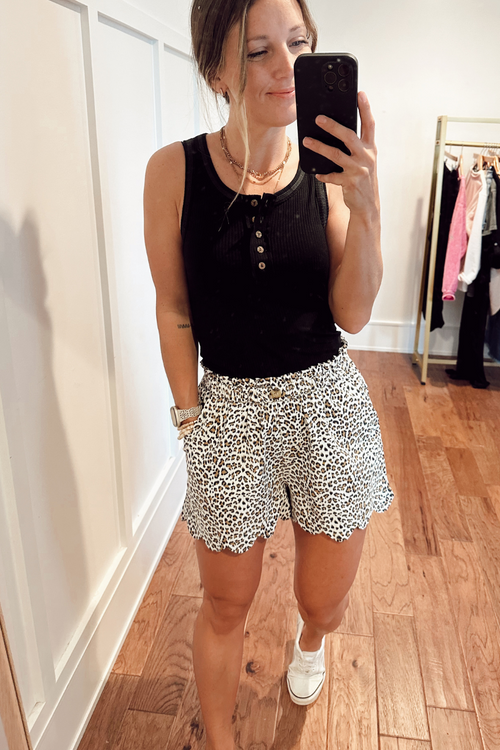 Black Henley Tank
