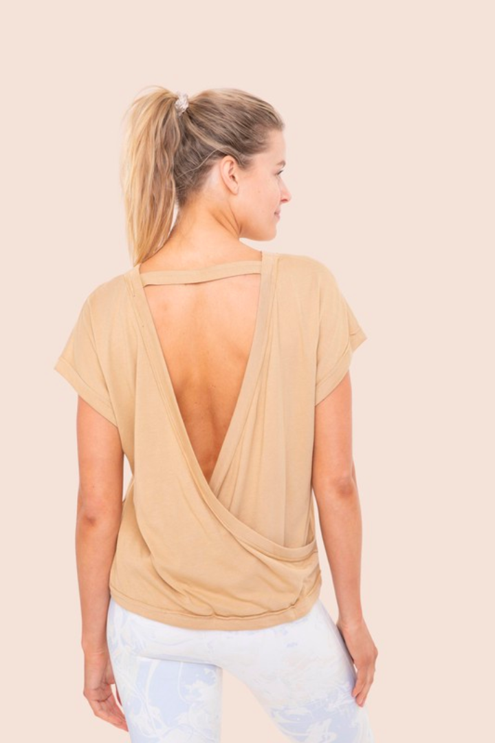 Open Back Yoga Top