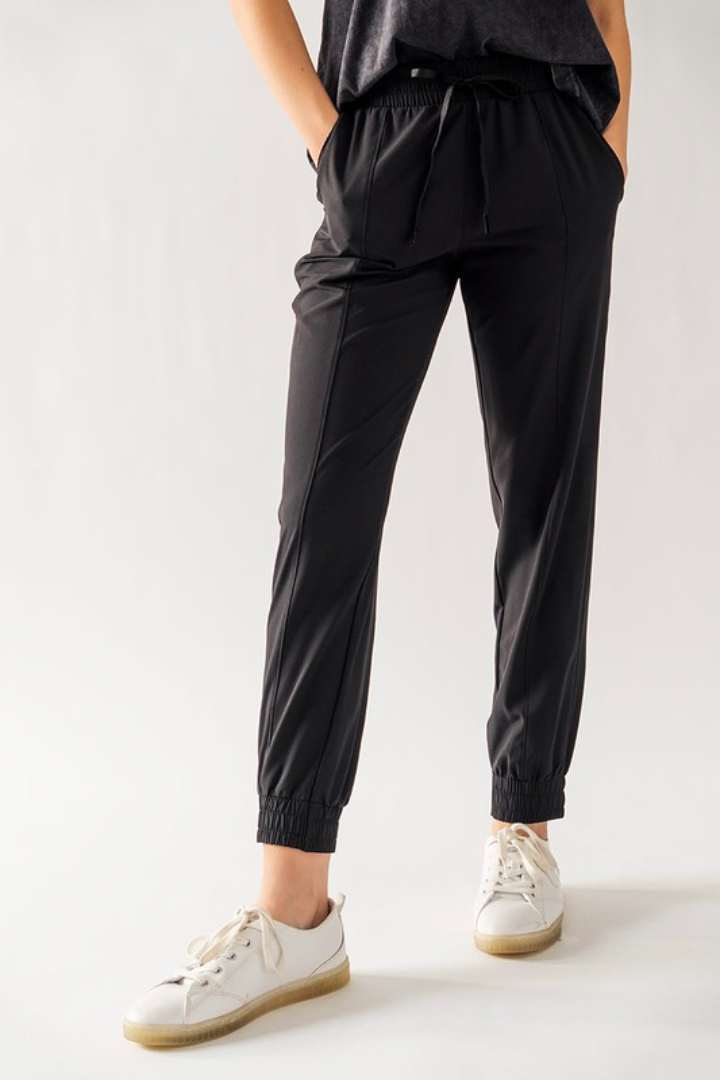 Black Essential Athliesure Joggers