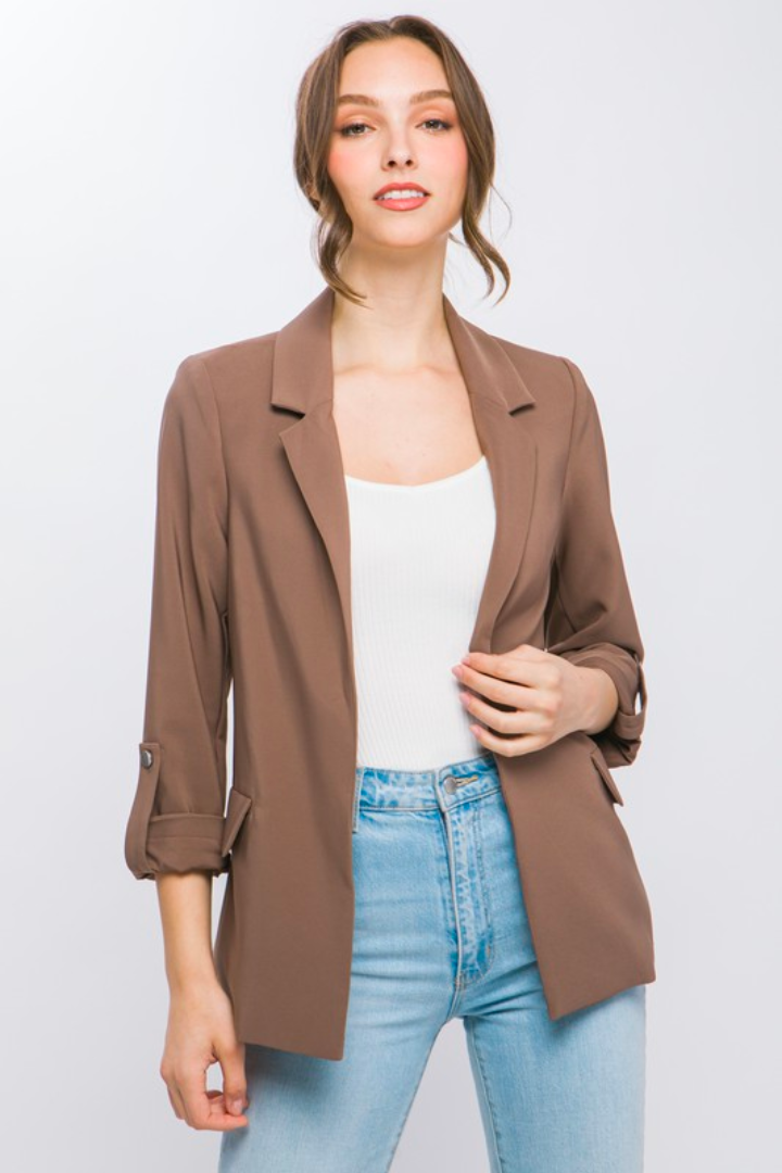 Truffle Boyfriend Blazer