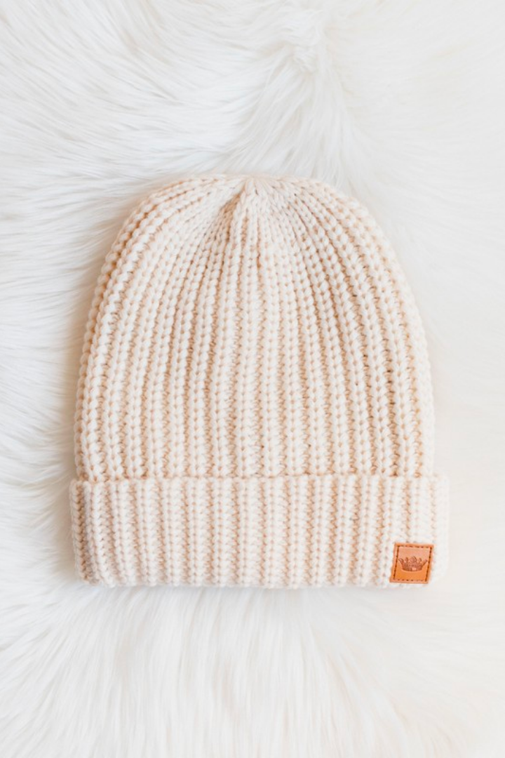 Ivory Knit Beanie