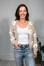 Embroidered Floral Cardigan