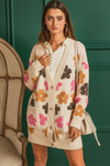 Floral Embroidered Cardigan
