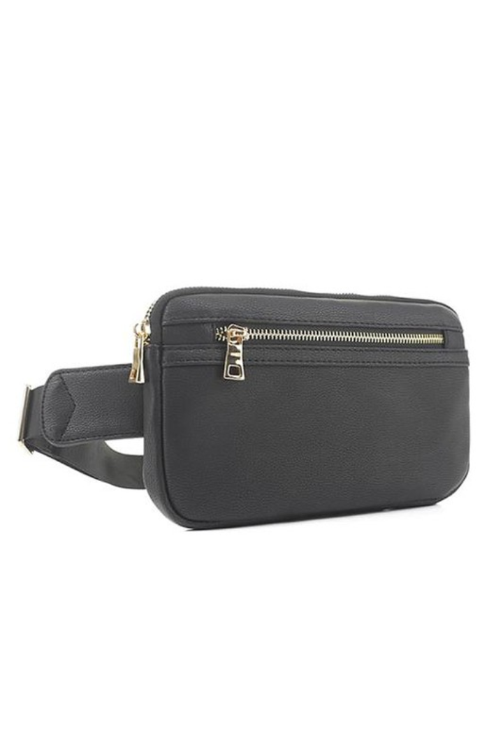 Black Elevated Belt Bag