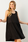 Black Flowy Sleeveless Dress