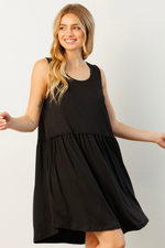 Black Flowy Sleeveless Dress