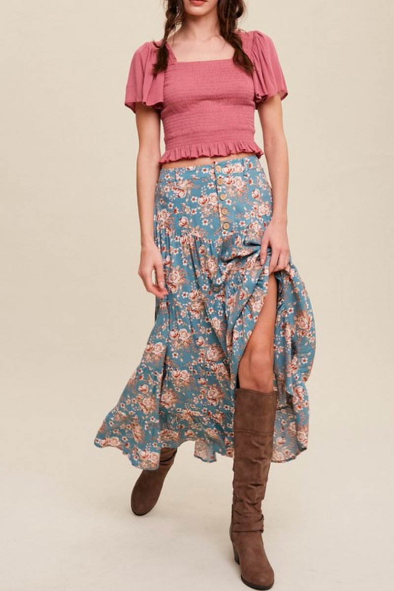 Floral Maxi Skirt