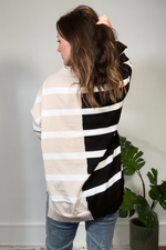 Colorblock Striped Knit Top