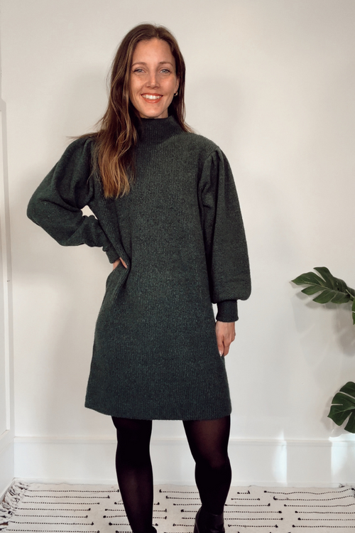 Hunter Mock Neck Sweater Dress