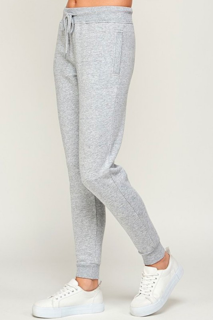 Heather Grey Drawstring Cozy Jogger