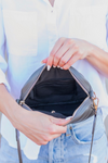 Black Elsie Quilted Crossbody