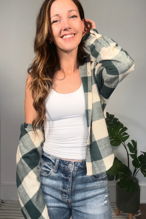 Hunter Plaid Hooded Shirt