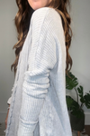 Light Grey Mineral Wash Long Sleeve Shirt