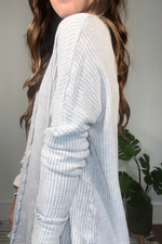 Light Grey Mineral Wash Long Sleeve Shirt