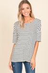 Striped Long Tee