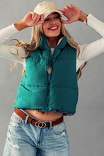 Green Reversible Puff Vest