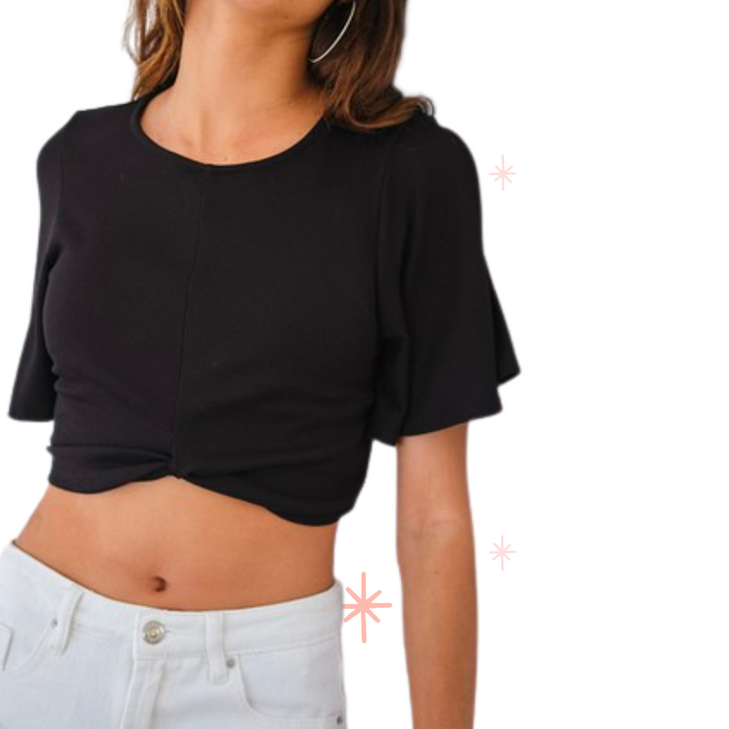 Flowy Twist Crop