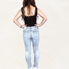 Midrise Distressed Ankle Skinny Jeans